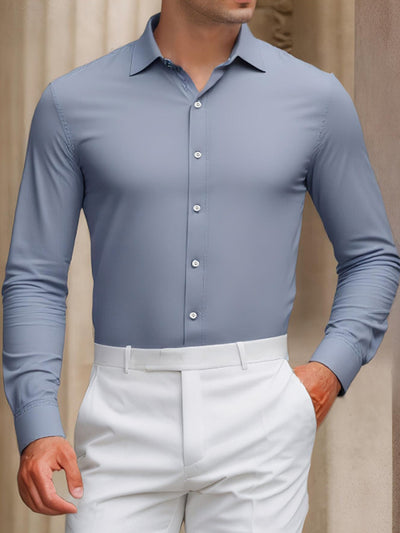 Camisa Casual de Manga Larga Antiedad para Hombre - Verano - Image 4