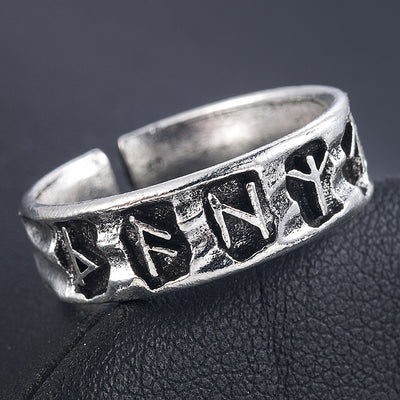 Anillo Ajustable de Símbolos Geométricos para Hombre - Image 5