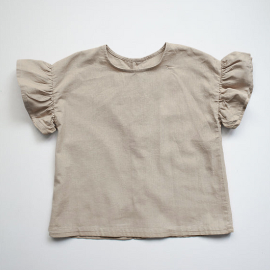Conjunto Infantil de Algodón y Lino con Volantes - Camiseta Suelta y Casual - Image 33