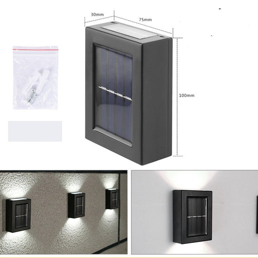 Lámpara Solar Decorativa para Pared - Iluminación de Jardín Exterior - Image 3