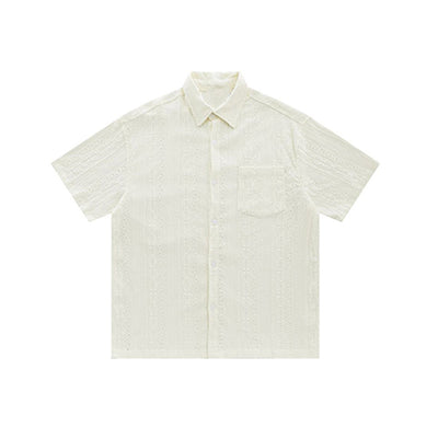 Camisa Vintage Hombre Jacquard Calada - Image 7