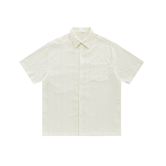 Camisa Vintage Hombre Jacquard Calada - Image 7
