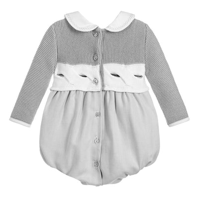 Enterizo Bebé Gris con Combinación de Suéter - Image 7