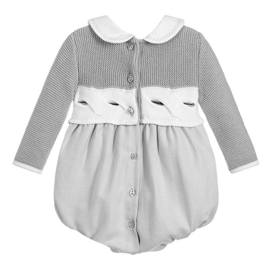 Enterizo Bebé Gris con Combinación de Suéter - Image 7