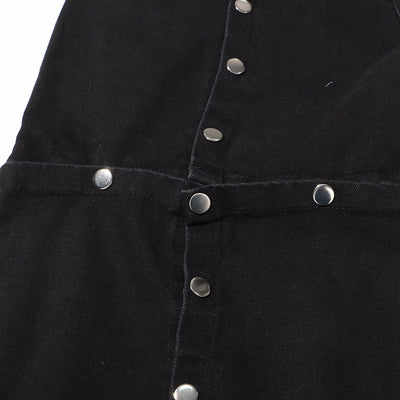 Jeans Talle Alto Irregular con Botones Desmontables - Image 13
