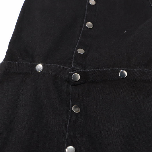 Jeans Talle Alto Irregular con Botones Desmontables - Image 13