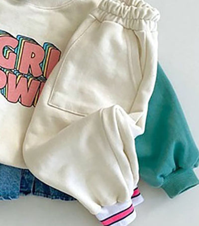Conjunto de Sudadera con Bloques de Color y Pantalón Contraste - Image 12