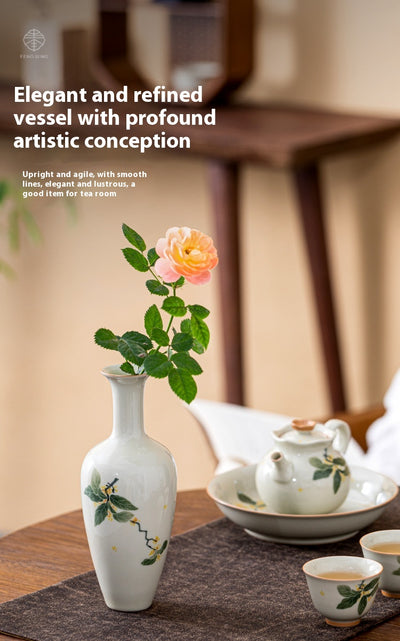 Maceta Cerámica Retro para Flores Hidropónicas - Adorno de Porcelana - Image 10