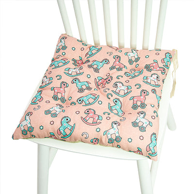 Cojín Redondo para Ventana Saliente con Estampado de Poliéster y Lino - Image 17