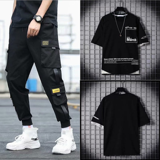 Conjunto Deportivo Hip-hop para Hombre con Capucha - Overol Holgado de Dos Piezas - Image 15