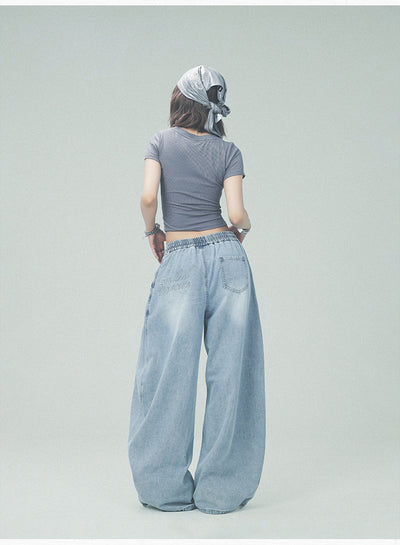 Pantalones Casuales Rotos con Parches Denim para Bailar - Image 29