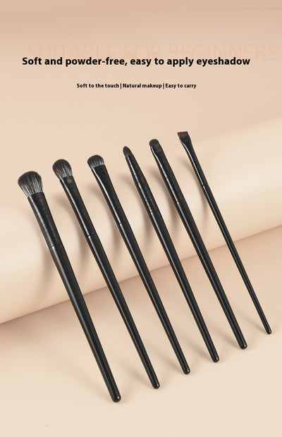Set de 6 Brochas de Maquillaje Profesional - Sombra, Delineador y Corrector - Image 6
