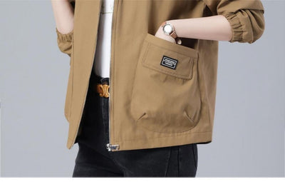 Chaqueta Suelta con Capucha Versátil y Rejuvenecedora - Image 16