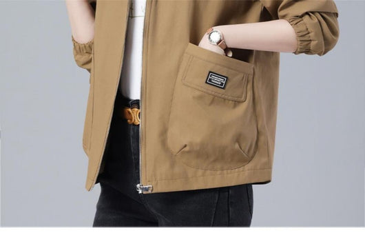 Chaqueta Suelta con Capucha Versátil y Rejuvenecedora - Image 16
