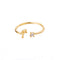 Golden stainless steel unisex ring Dorado F