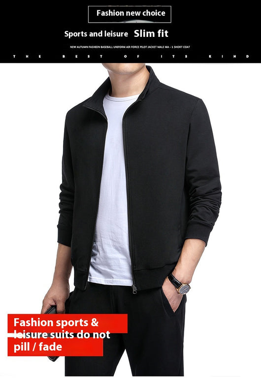 Conjunto Deportivo de 2 Piezas Talla Grande - Cardigan Casual Primavera Otoño - Image 12