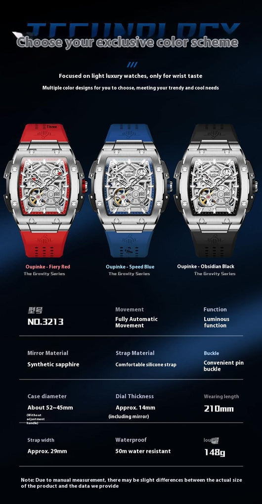 Reloj Mecánico Suizo para Hombre - Diseño Moderno y Versátil - Image 6