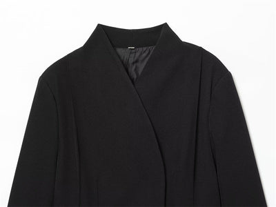 Chaqueta Blazer Mujer Negra Ajustada Manga Larga - Image 10