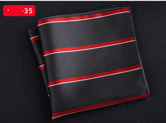 Pañuelo Cuadrado Retro con Bordado Texturizado para Hombre - Image 42