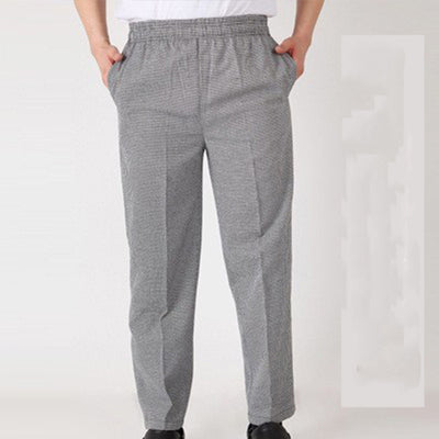 Pantalones Chef a Rayas con Cintura Elástica para Cocina y Comedor - Image 20