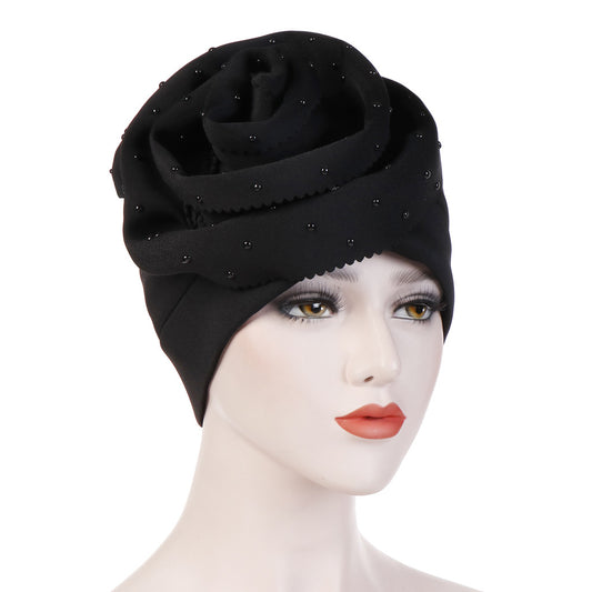 Gorro de Algodón Espacial con Punta de Cerámica Floral - Image 2