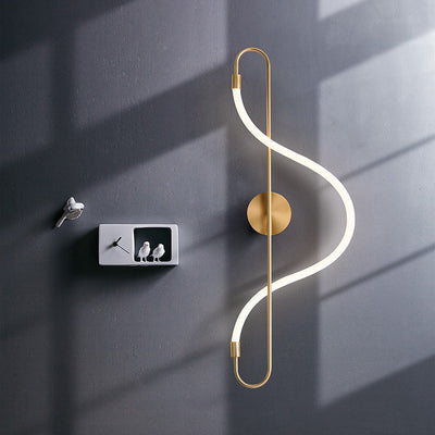 Lámpara de Pared LED Musical Note - Lujo Minimalista para Dormitorio y Sala de Estar - Image 6