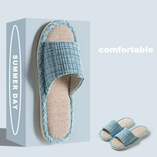 Pantuflas de Algodón y Lino Transpirables para Casa - Image 4