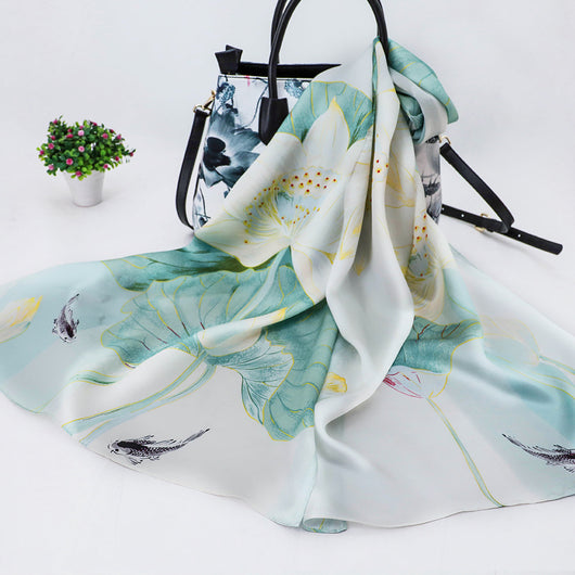 Pañuelo de Seda Protector Solar para Mujer - Image 7