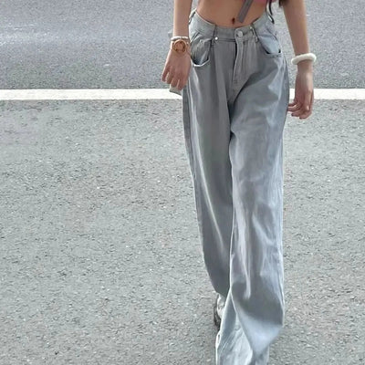 Jeans de Talle Alto Rectos y Anchos para el Día a Día - Image 10
