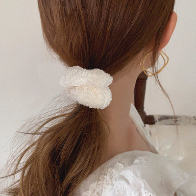 Coletero de Lana Peluda para Otoño e Invierno - Accesorio Coreano Elegante - Image 4
