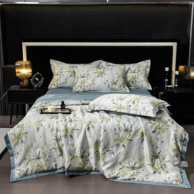 Juego de Edredón Tencel Estampado Refrescante para Verano - 4 Piezas - Image 40