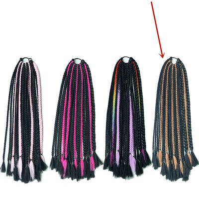 Peluca Trenzas Africanas Coloridas Hip Hop para Mujer - Image 4