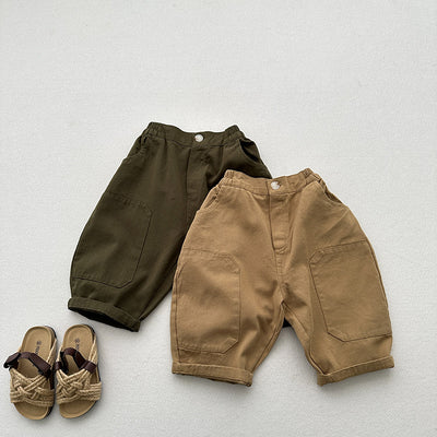 Pantalones Baggy Cropped con Parches Vintage Lavado Desgastado - Image 10