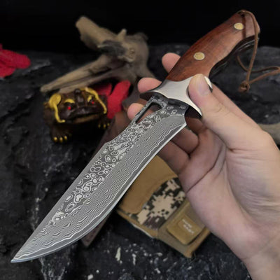 Cuchillo de Exterior con Hoja Damasco - Image 7