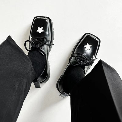 Zapatos de Plataforma con Altura Integrada - Diseño Cuadrado Versátil - Image 11