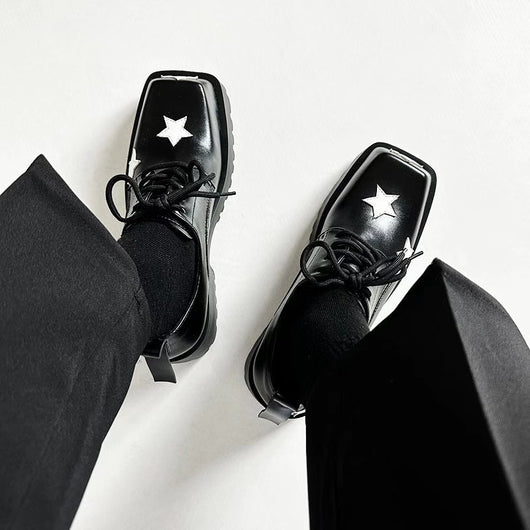 Zapatos de Plataforma con Altura Integrada - Diseño Cuadrado Versátil - Image 11