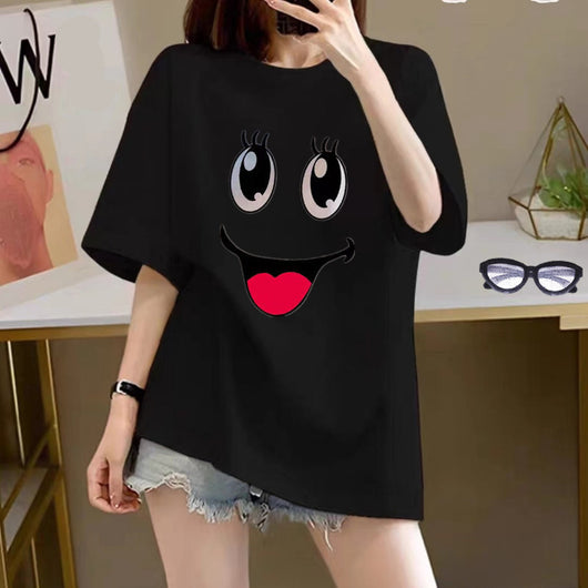 Playera Estampada de Algodón con Diseño Cartoon para Mujer - Image 19