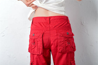Pantalones Casuales Sueltos Capri Multicolor Talla Grande - Image 18