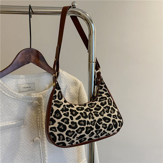 Bolso Cuadrado Retro con Estampado Asimétrico - Image 5