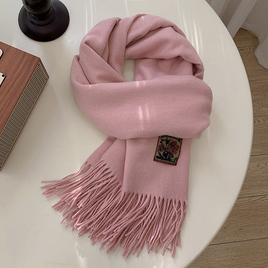 Bufanda Cálida de Color Liso para Mujer - Image 25