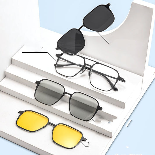Gafas de Visión Nocturna Polarizadas con Doble Lente Magnética