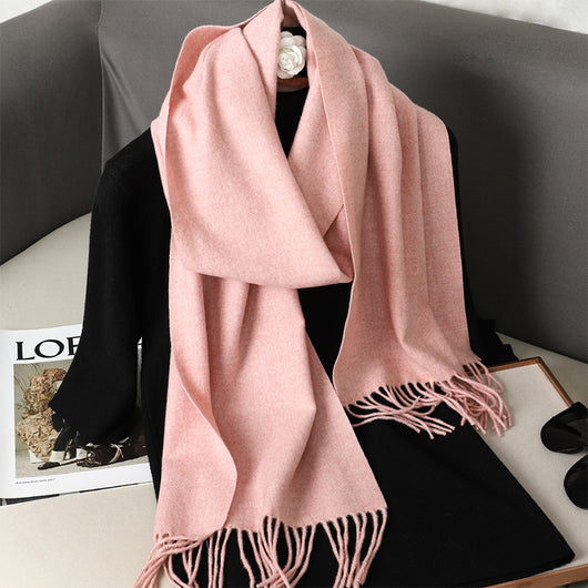 Pashmina Cálida de Color Sólido para Mujer - Chal Suave Estilo Cashmere - Image 56