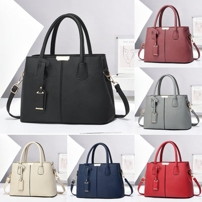 Bolso Tote de Cuero PU para Mujer - Bolsa Grande Multifuncional con Asa de Hombro