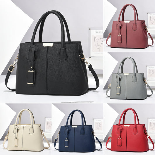 Bolso Tote de Cuero PU para Mujer - Bolsa Grande Multifuncional con Asa de Hombro