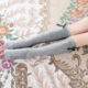 Calcetines de Algodón a Rayas con Moño para Niñas - Image 3