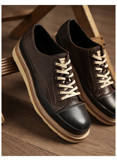 Zapatos Casuales de Cuero Genuino con Plataforma - Estilo Vintage Artesanal - Image 23