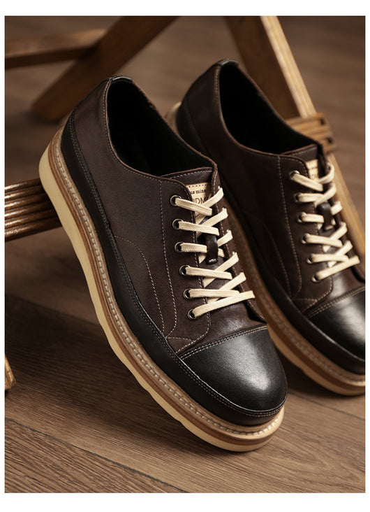 Zapatos Casuales de Cuero Genuino con Plataforma - Estilo Vintage Artesanal - Image 23