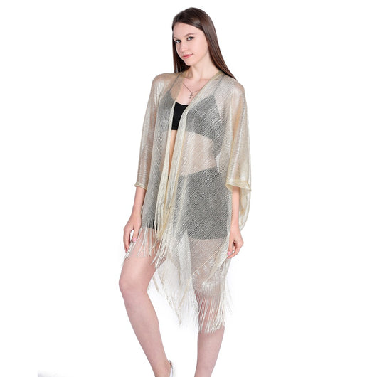 Blusa Playera con Cintas Doradas y Plateadas - Protección Solar Elegante - Image 68