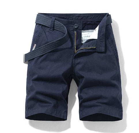 Pantalones Cortos Casuales para Hombre Estilo Coreano Ajuste Slim Algodón - Image 6