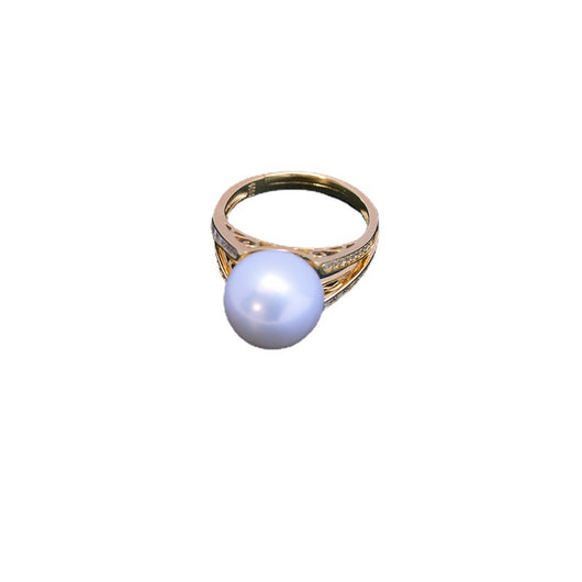Anillo de Perla Blanca de Agua Dulce 11-12mm Círculo Perfecto Brillo Intenso - Image 13